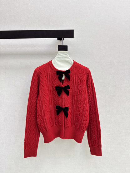 Miu NEW bow sweater