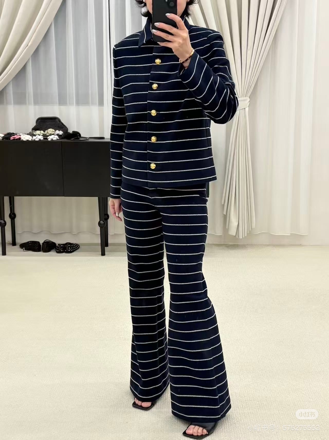 Chan NEW stripe flared pants