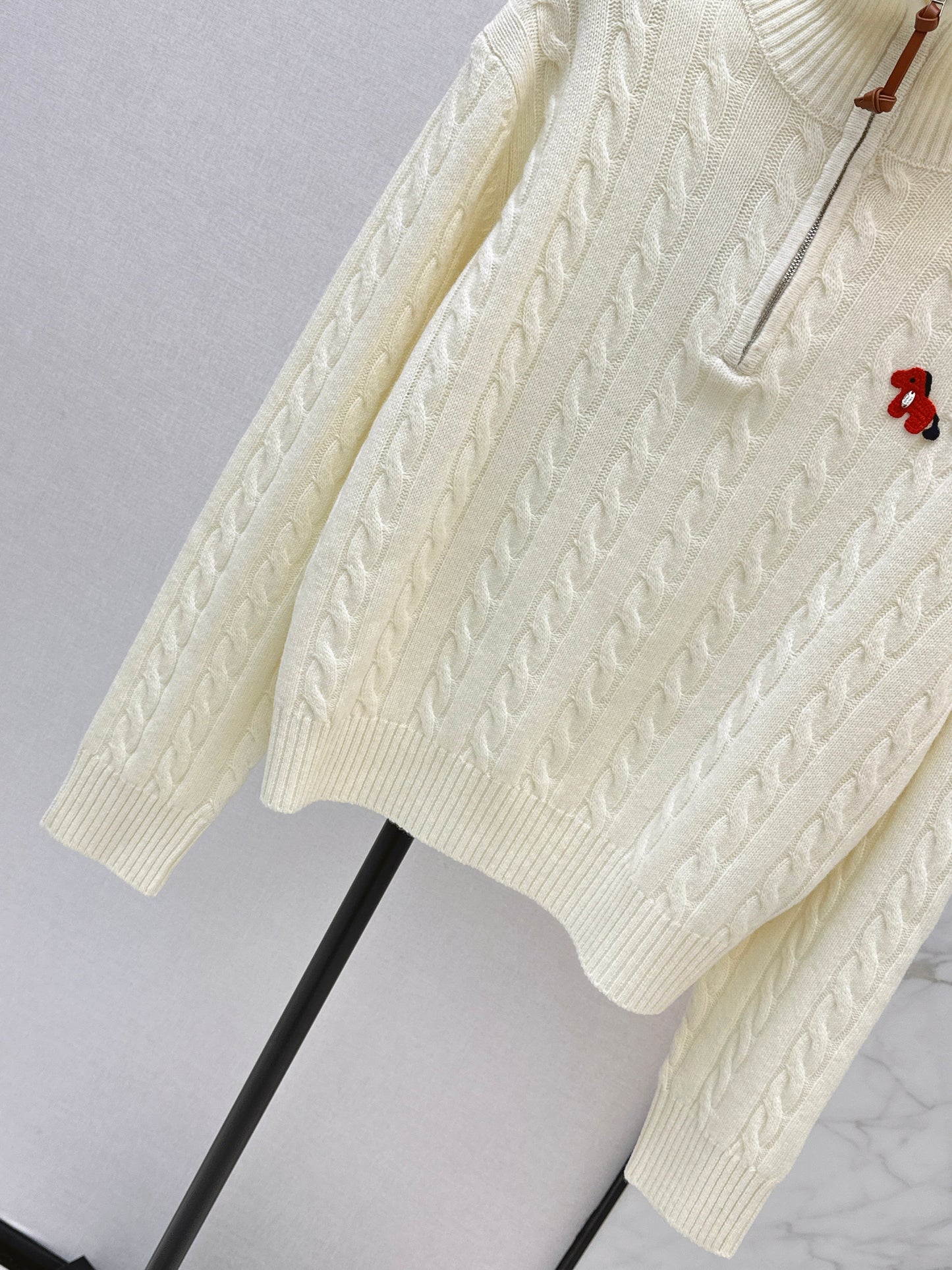 Ral NEW Half-zip wool sweater
