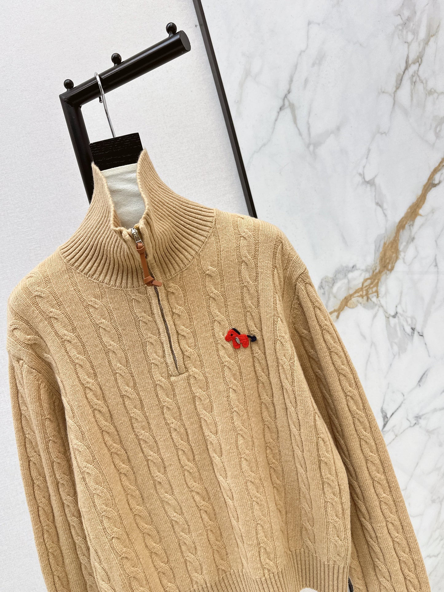 Ral NEW Half-zip wool sweater