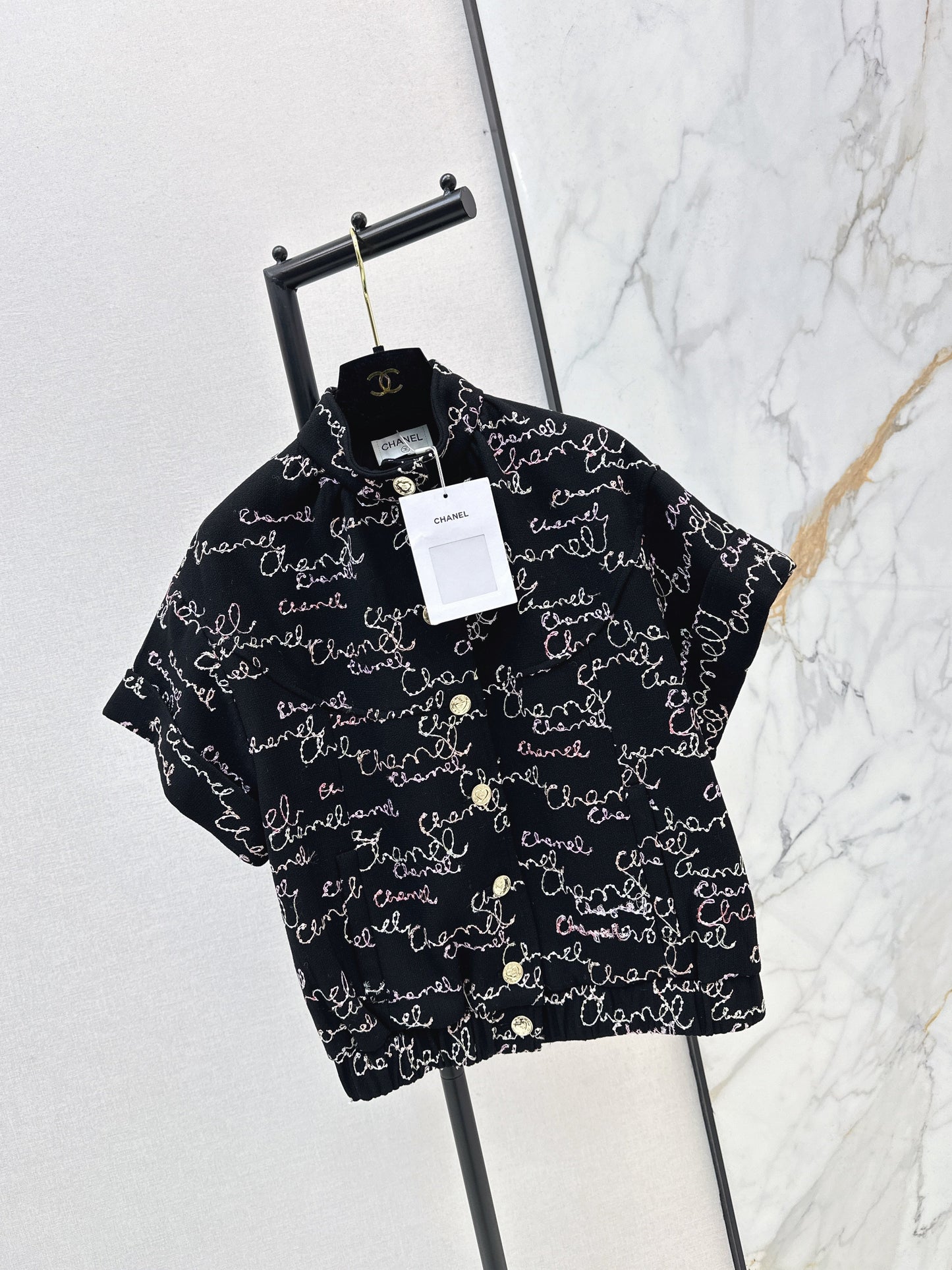 Chan NEW sequin embroidery vest jacket