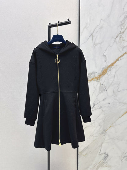 Louis NEW hooded zip-upsweatshirt dress