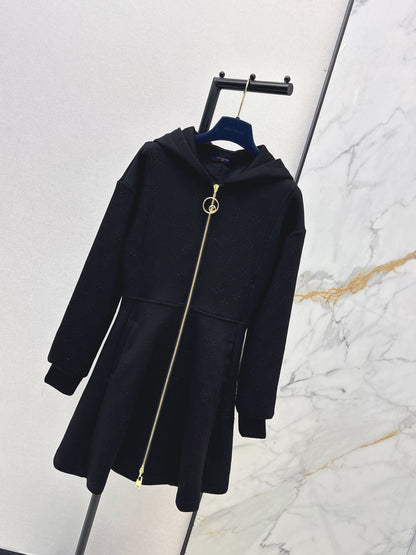 Louis NEW hooded zip-upsweatshirt dress