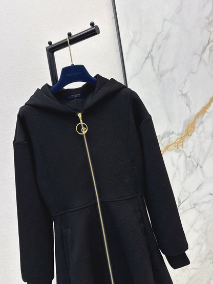 Louis NEW hooded zip-upsweatshirt dress