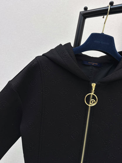 Louis NEW hooded zip-upsweatshirt dress