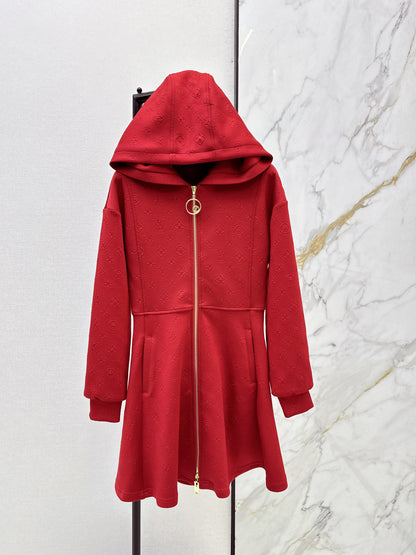Louis NEW hooded zip-upsweatshirt dress