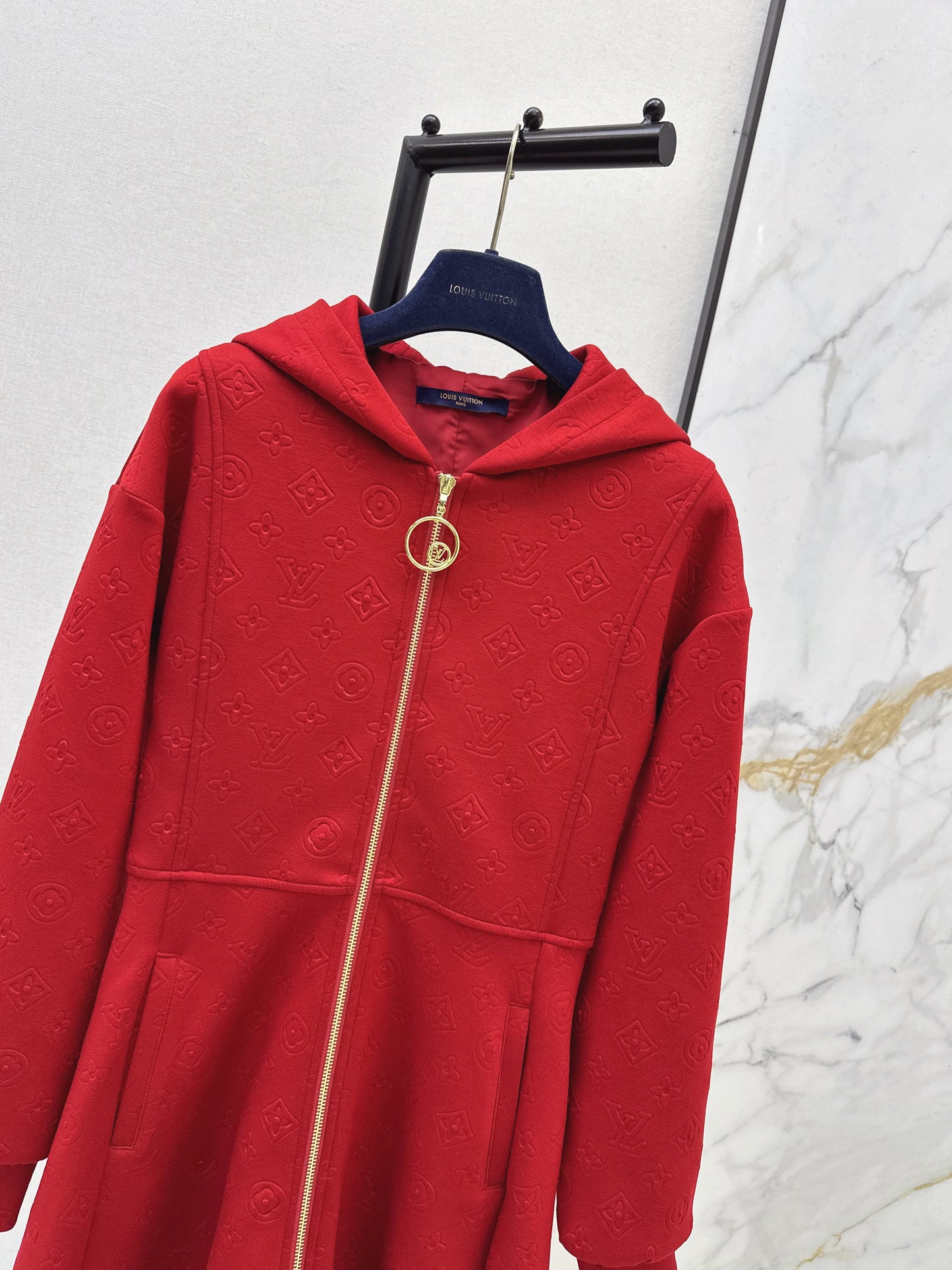 Louis NEW hooded zip-upsweatshirt dress