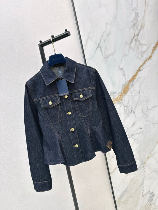 Louis NEW cinched-waist denim jacket