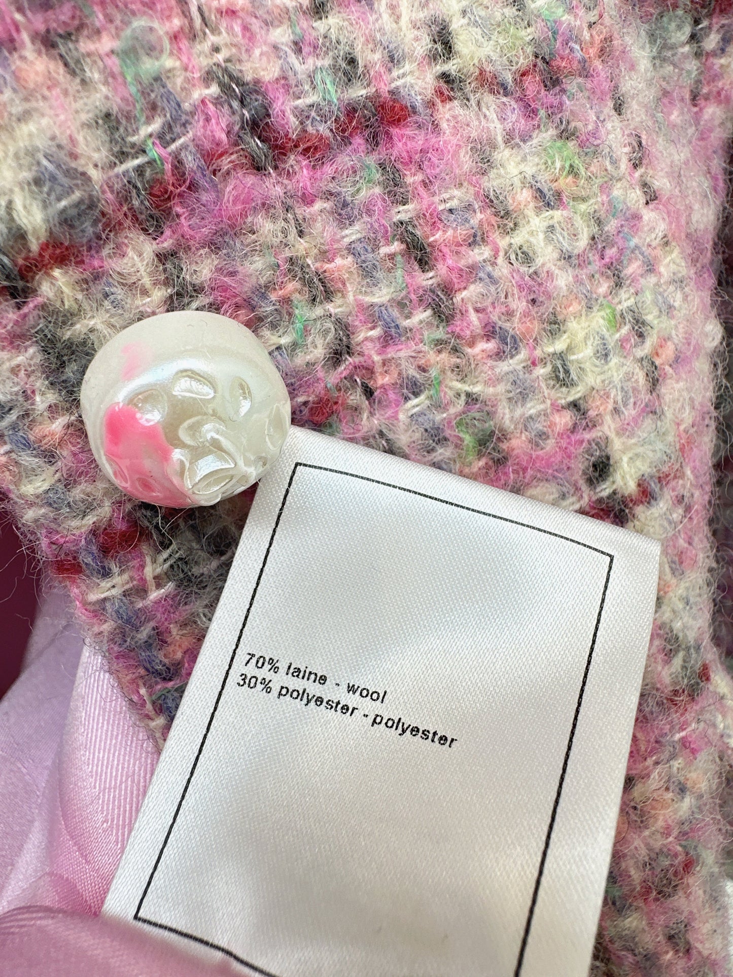 Chan NEW check tweed coat dress