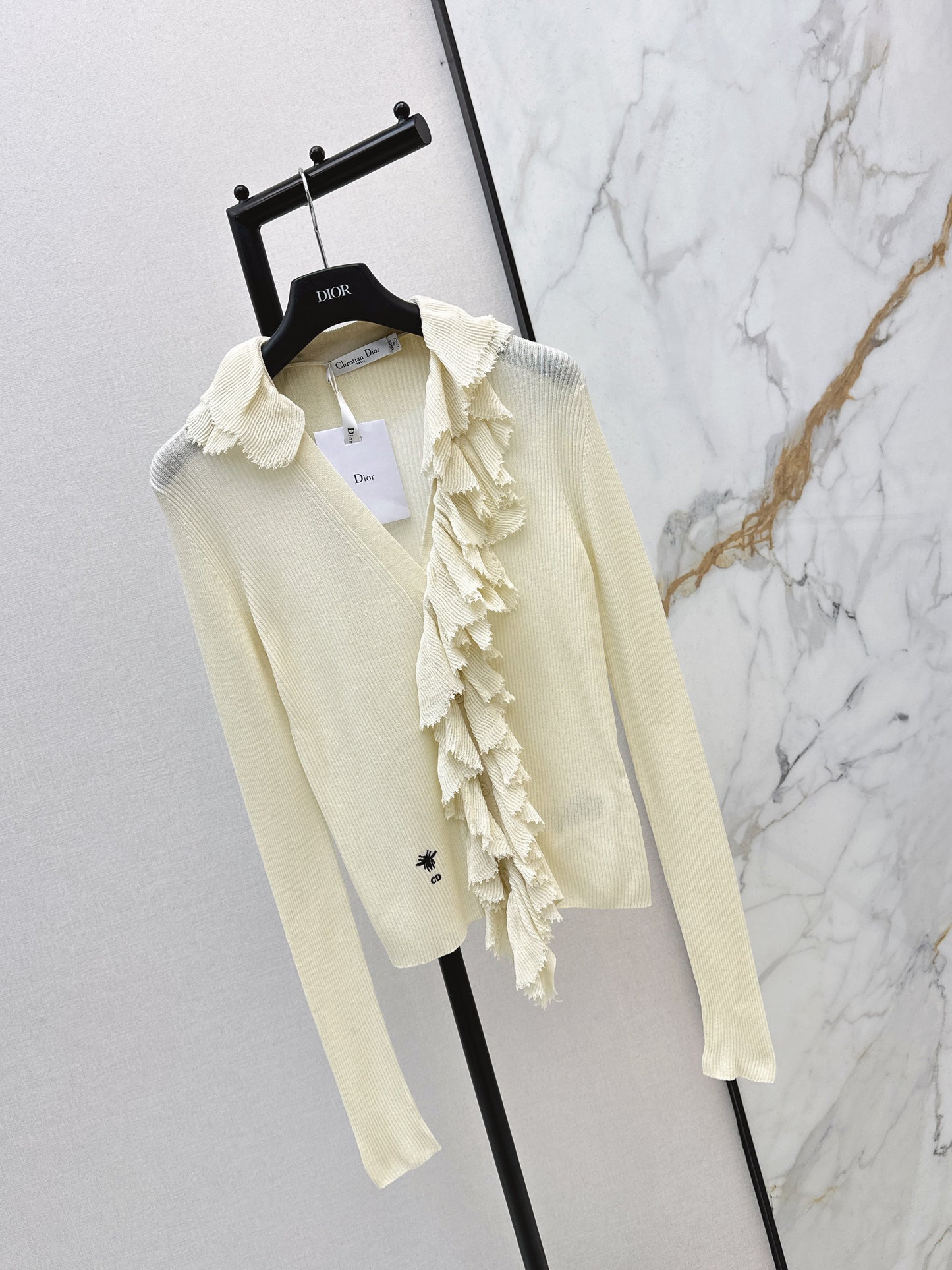 CD NEW detachable lace collar cardigan