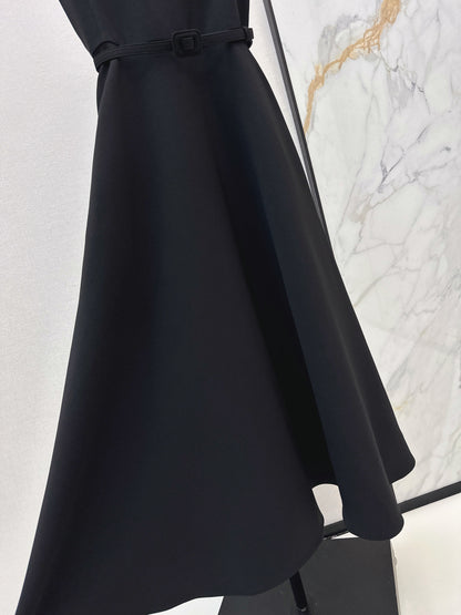 CD NEW classic sleeveless belted dress