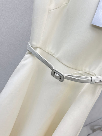 CD NEW classic sleeveless belted dress