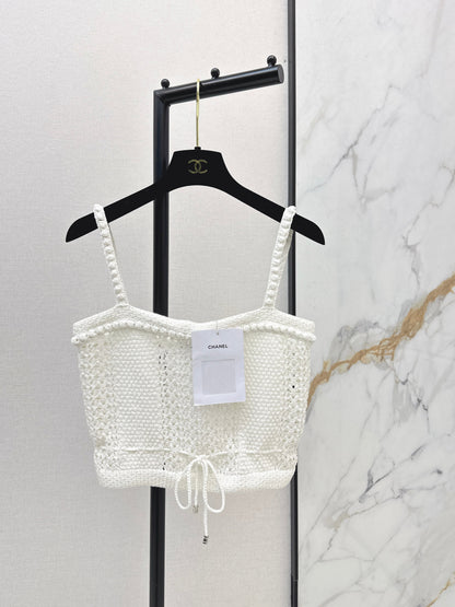 Chan NEW hollow knit slip vest