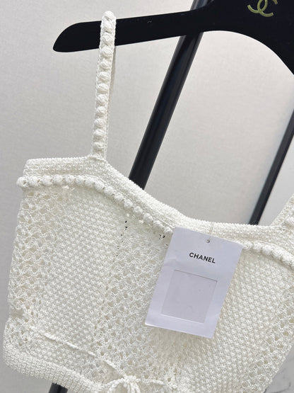 Chan NEW hollow knit slip vest
