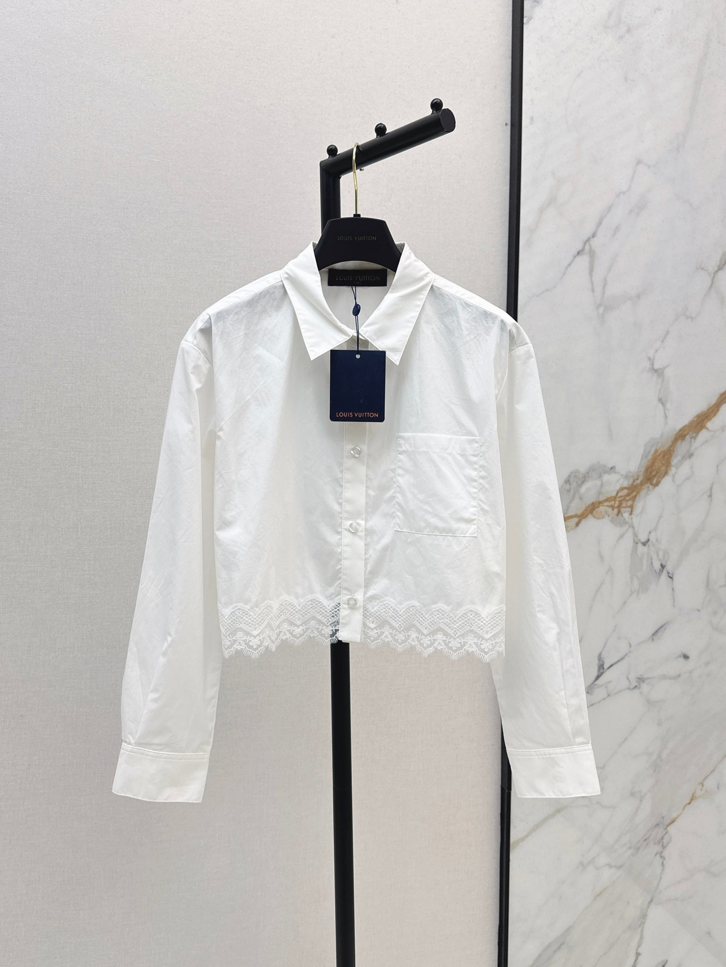 Louis NEW lace trim shirts