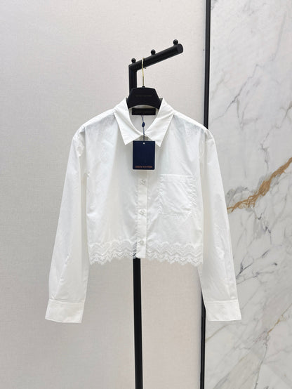 Louis NEW lace trim shirts