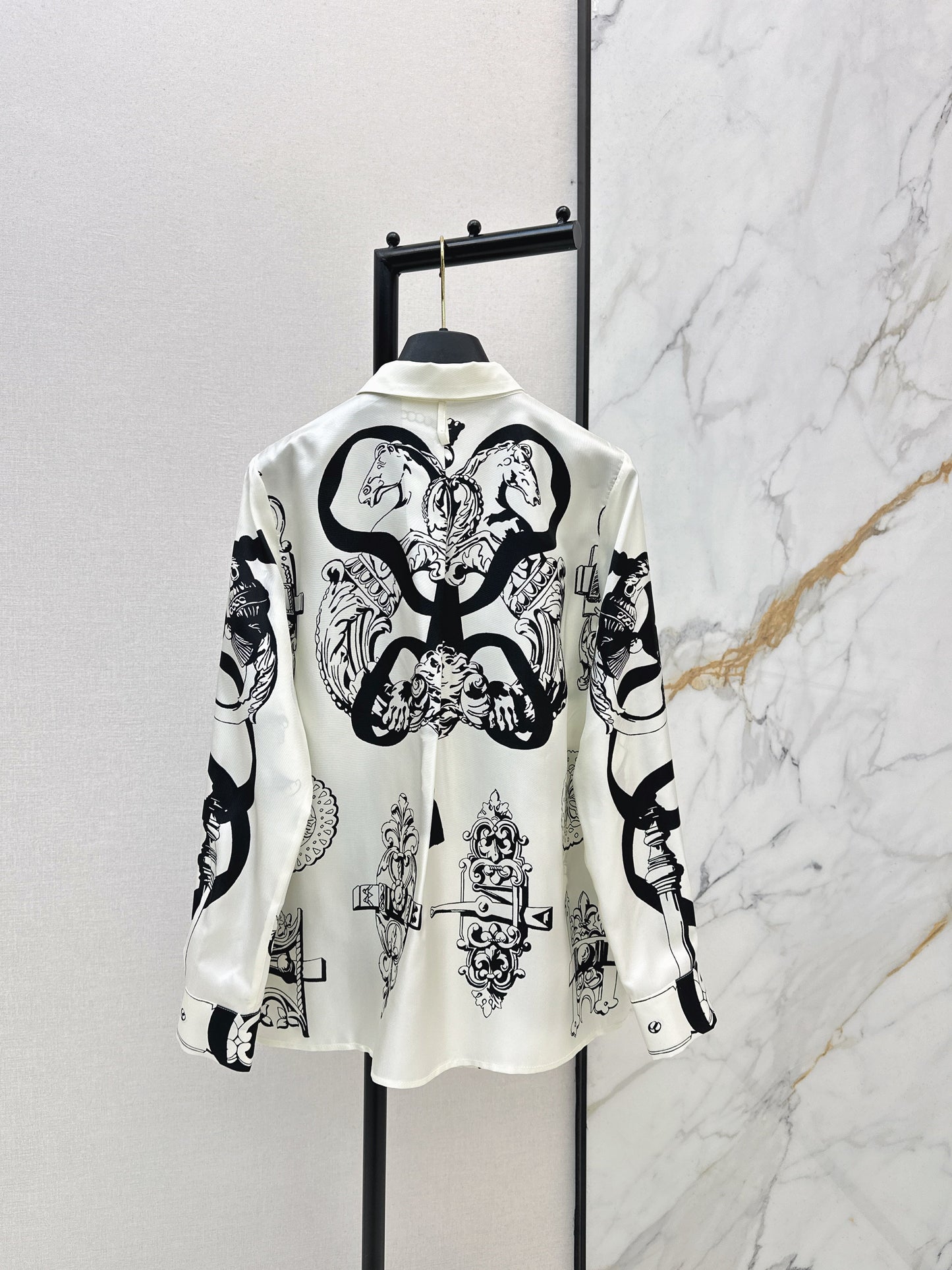 Herm NEW print silk shirts